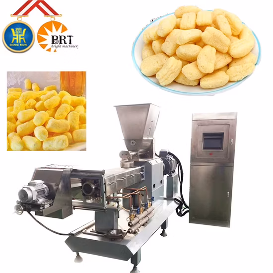 Jinan Sunward Machinery Puffed Cashew Nuts Snacks Food Pellet Machine Cheese Ball Processing Lines