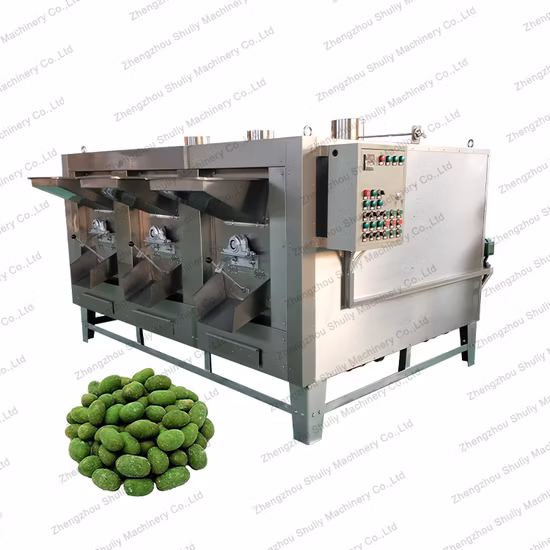 High Quality Flour Coated Fishskin Peanut Coating Making Machine Nut Coating Processing Line