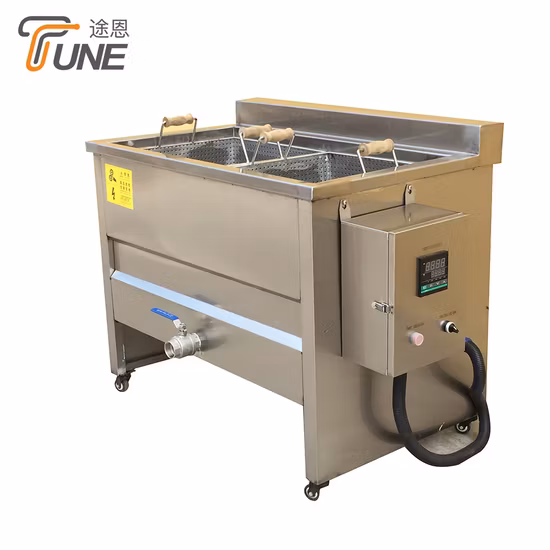 Continuous Automatic Gas Cassava Chips Chin Chin Nuts Fish Belt Frying Oil Filtering Machine Potato Chips Fryer Machine Price